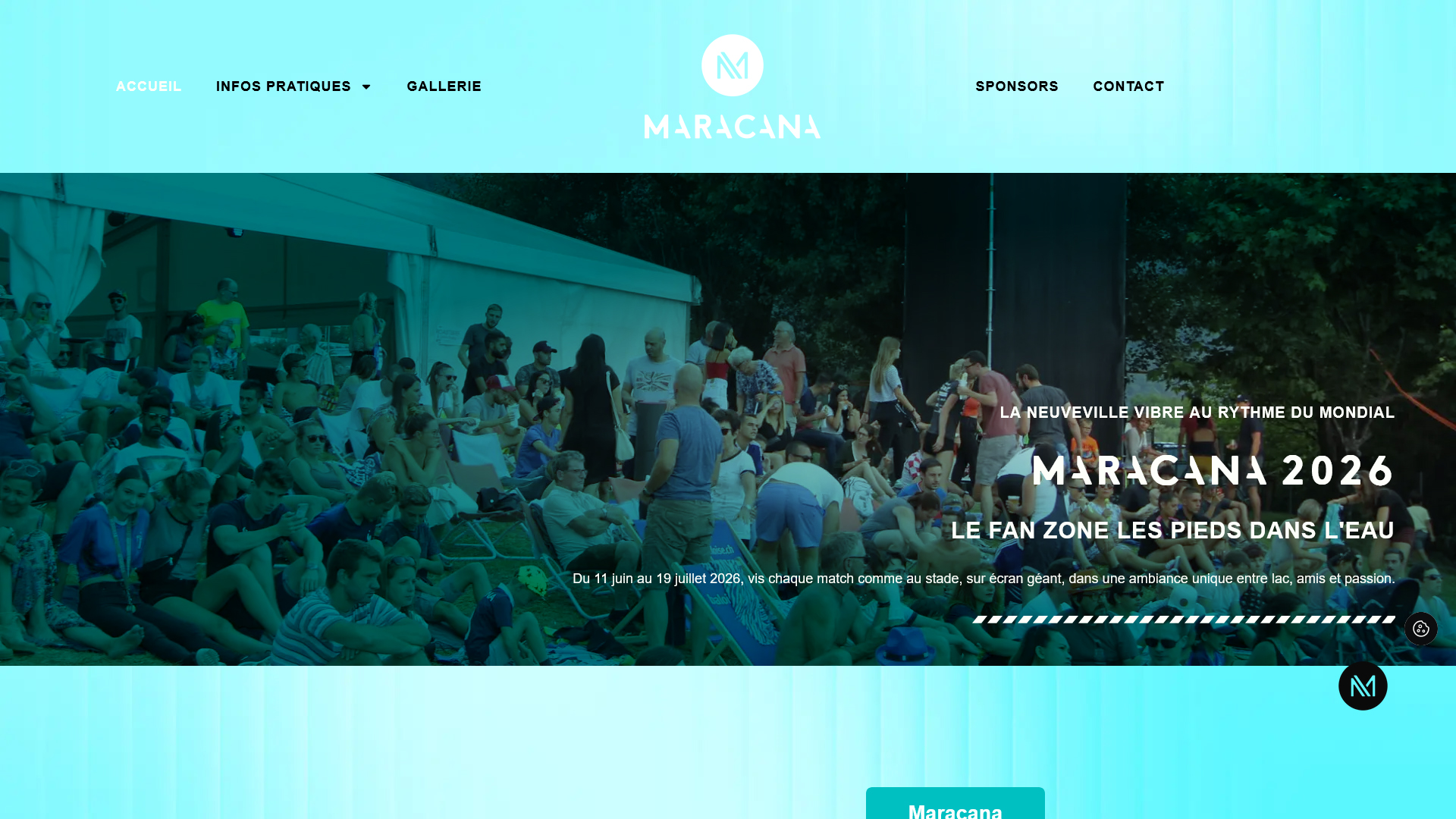 Aperçu du site internet Maracana La Neuveville (2026.maracanalaneuveville.ch)