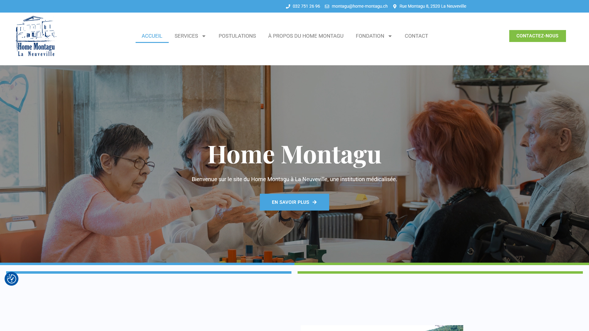 Aperçu du site internet Home Montagu (home-montagu.ch)